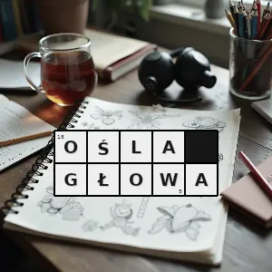 Hasło krzyżówkowe obraźliwie lub pogardliwie osoba niezbyt inteligentna wolno myśląca - ośla głowa – rozwiązanie, synonimy, podpowiedzi i definicje krzyżówkowe